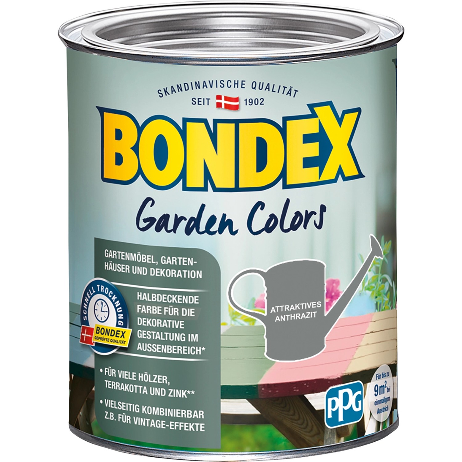 Bondex Garden Colors Attraktives Anthrazit 750 ml