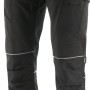 Schwarze Cat Bundhose Trade Pockets mit Cordura®-Kniepolstern und vielen Taschen.