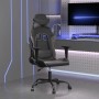 vidaXL Gaming-Stuhl mit Massagefunktion Schwarz und Grau Kunstleder 345403_2