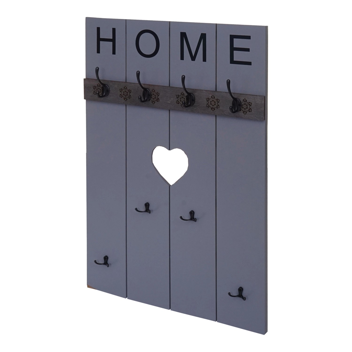 MCW Wandgarderobe C89 Home Shabby-Look Grau-Blau