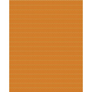 Grafische, orange-goldene Vliestapete von PROFHOME mit feiner Struktur.