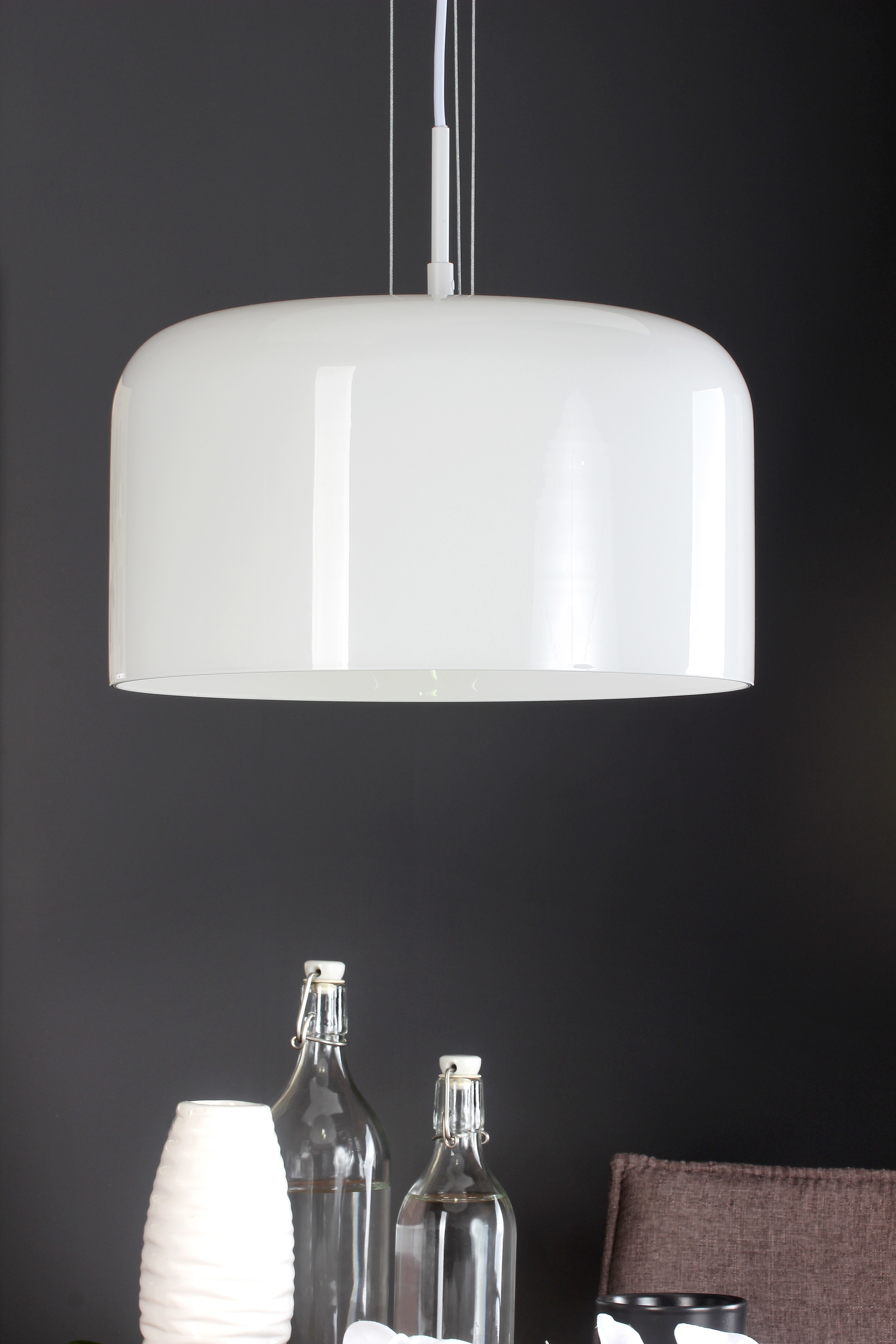 Luce Design Pendelleuchte Weiß 30 cm OBI Ø kaufen bei 1-flammig Gibus