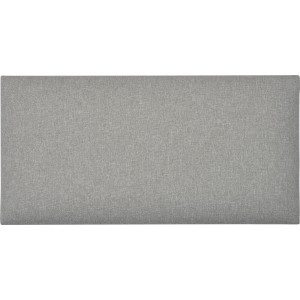 Rechteckiges Wandkissen, 60x30 cm, hellgraue Struktur. Dekoratives Wandpolster für Wohnräume.