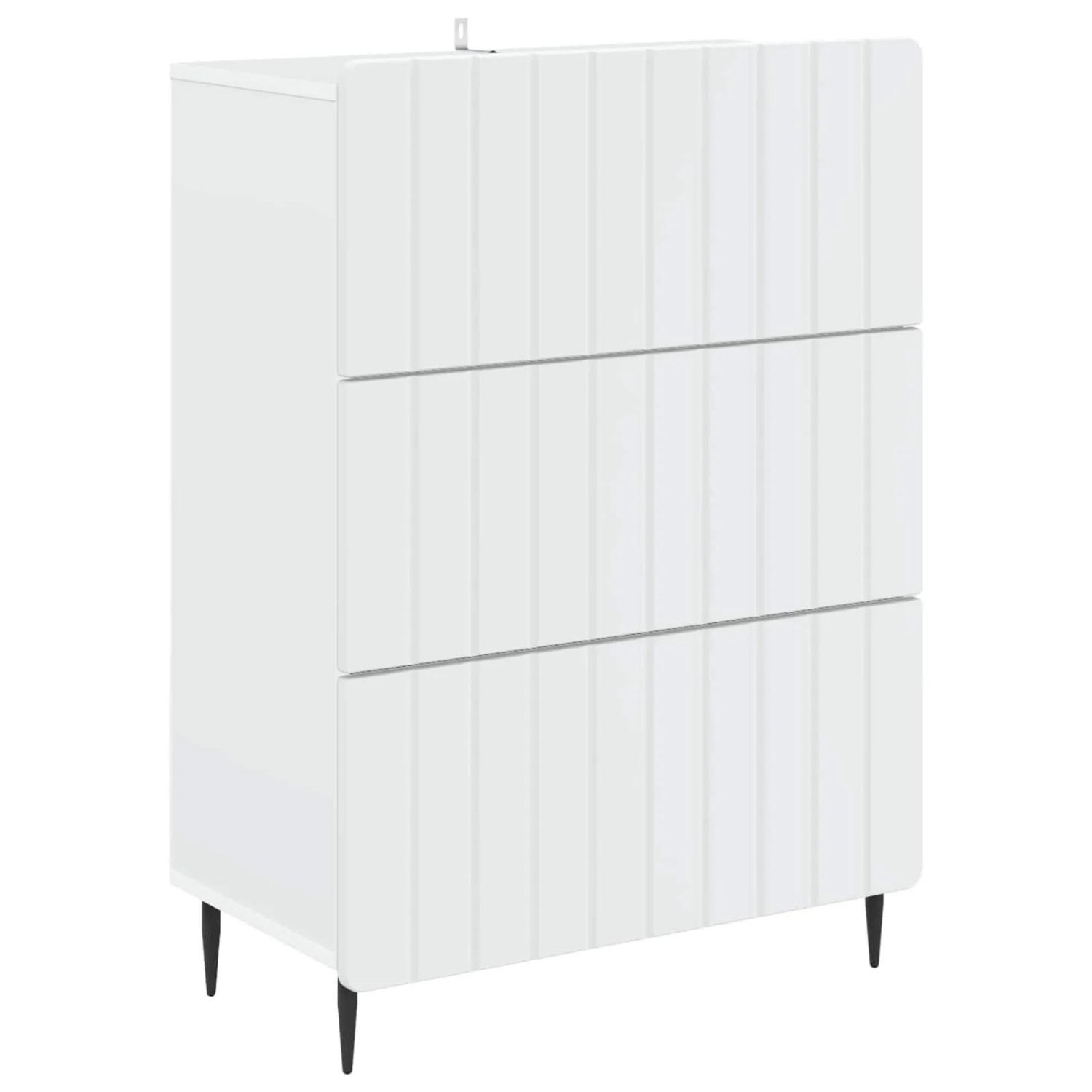 vidaXL Schubladenschrank Weiß 66 x 34,5 x 92 cm Holzwerkstoff 894375