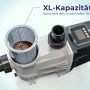Gre Poolpumpe mit Vorfilter, 550W, für Sandfilteranlagen. XL-Kapazität für maximale Schmutzaufnahme.