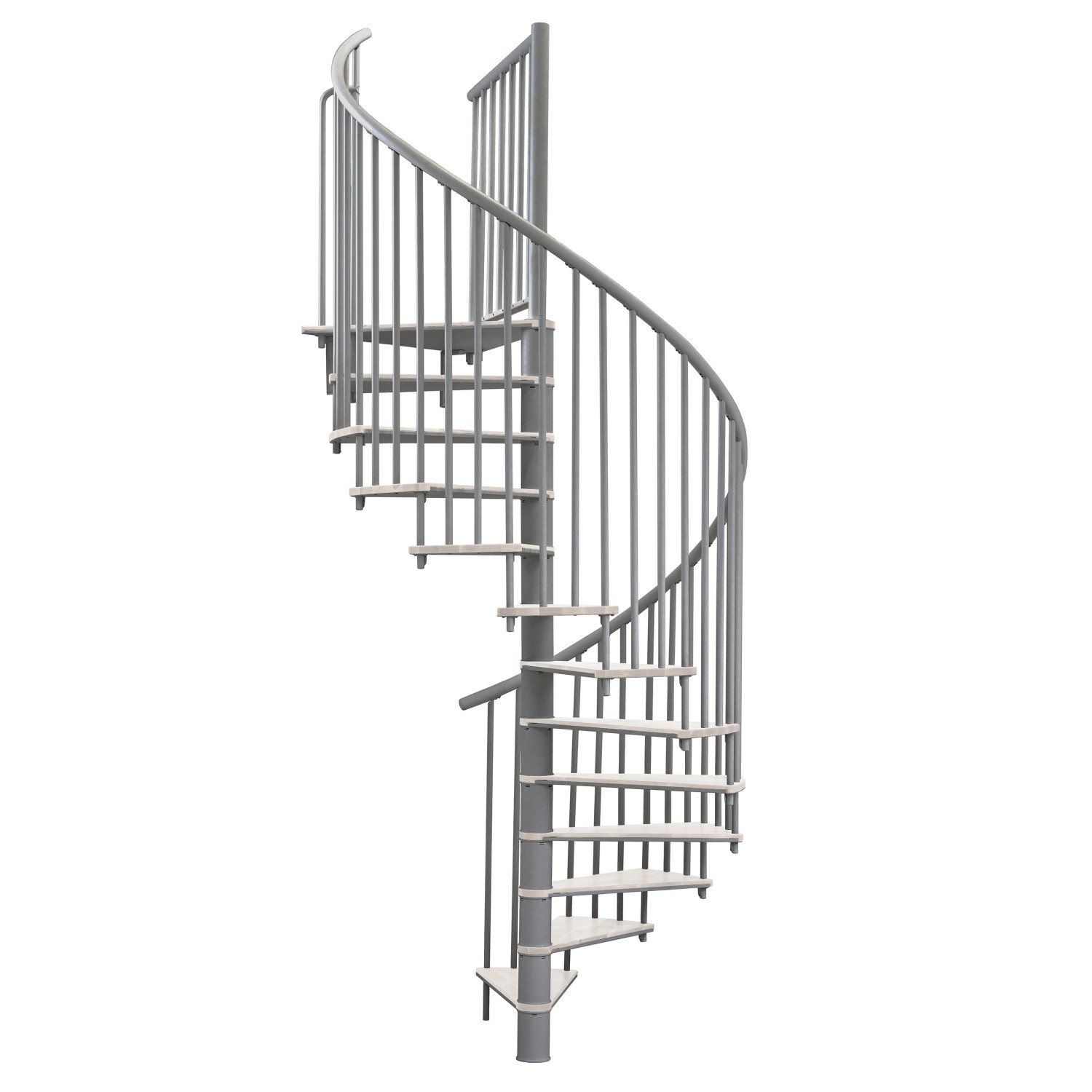 Minka Spindeltreppe Switch Ø 160 cm Grau-Weiß günstig online kaufen
