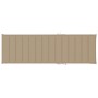 Beige Auflage für VidaXL Garten-Sonnenliege aus imprägniertem Kiefernholz, Detailansicht.