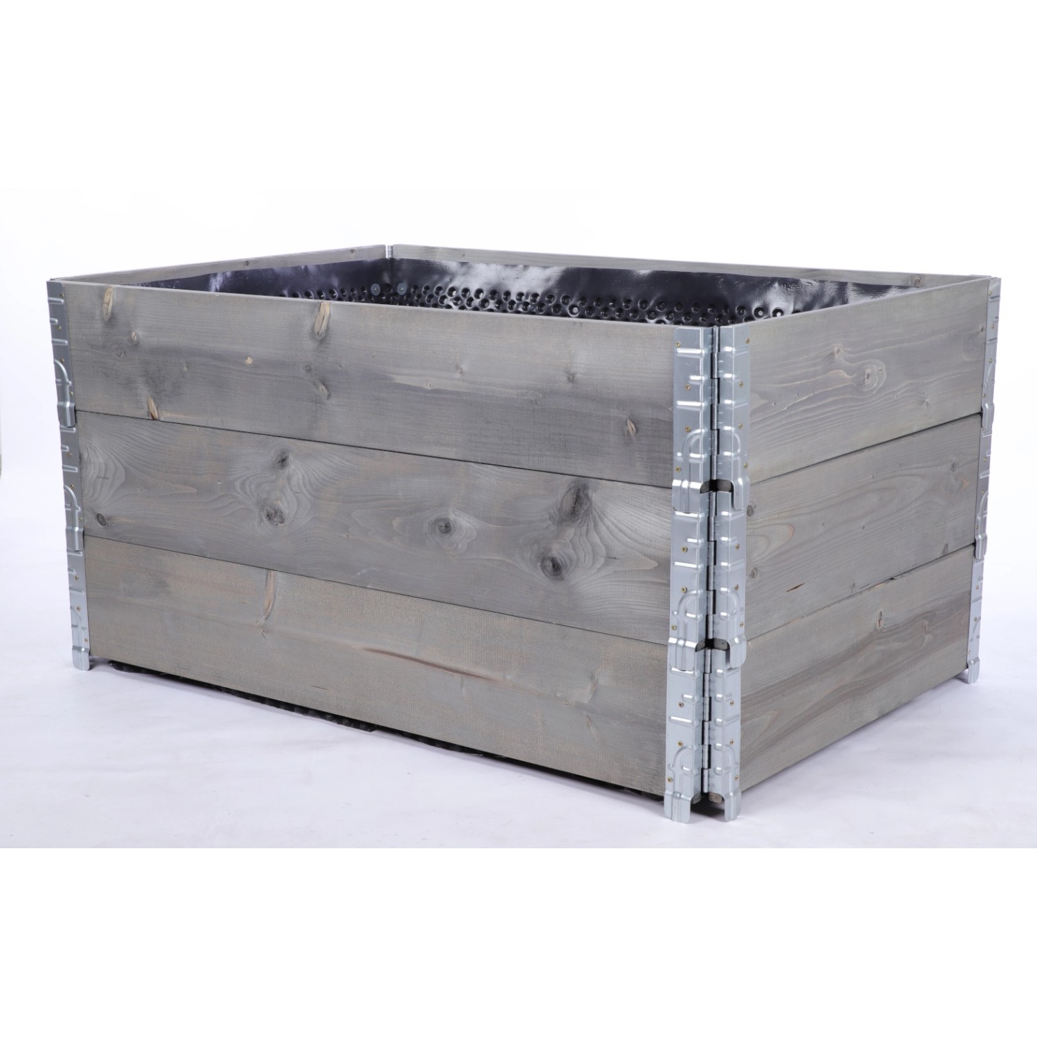 PROREGAL Hochbeetkisten GuardBox 60x120x80cm Inkl. Luftfolie Grau günstig online kaufen