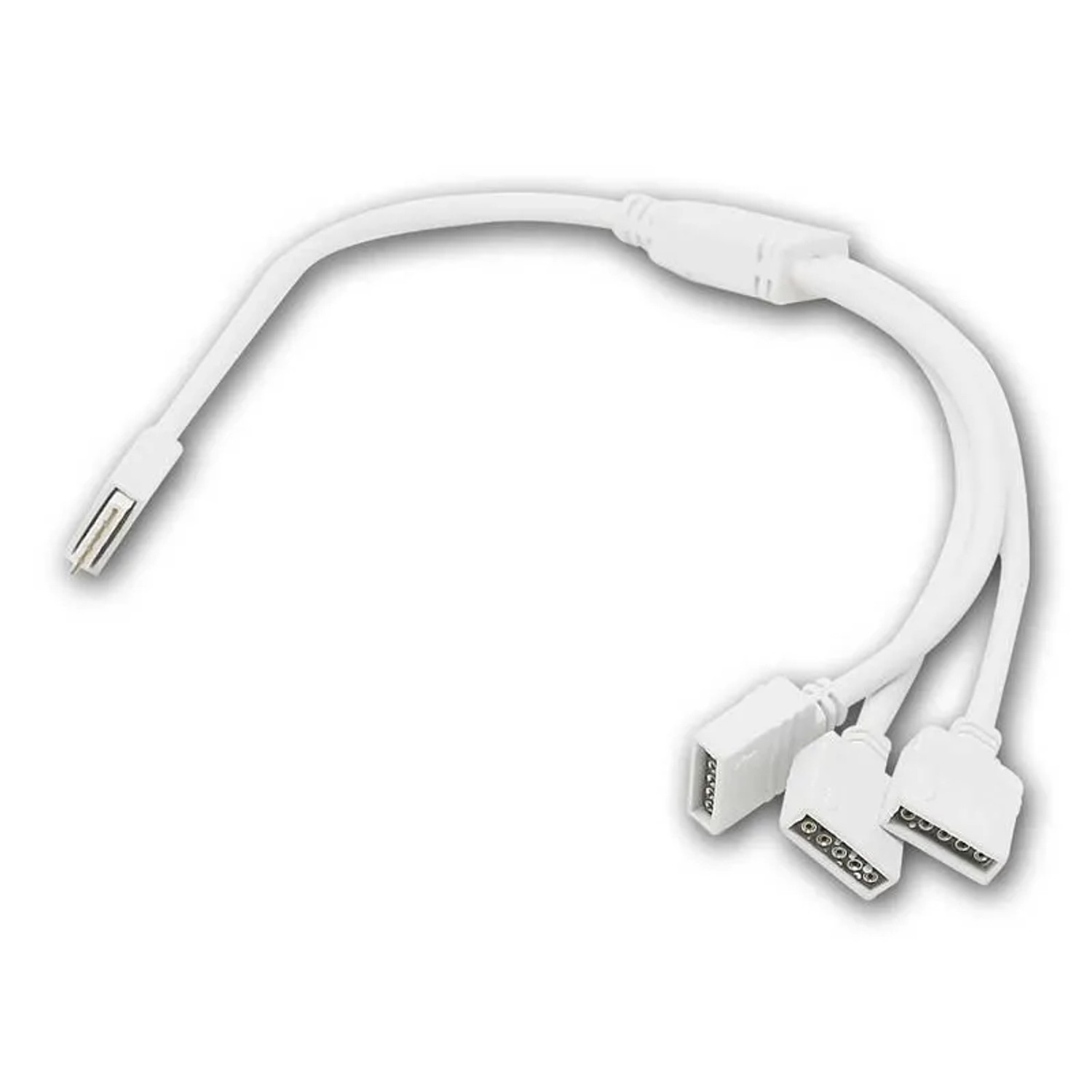 world-trading-net RGBW Verteiler 3-fach 5-Pin Weiß