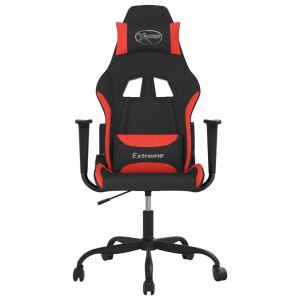 vidaXL Gaming-Stuhl mit Massagefunktion Schwarz und Rot Stoff 345478
