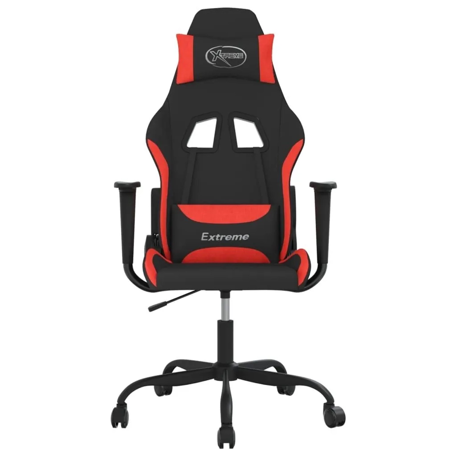 vidaXL Gaming-Stuhl mit Massagefunktion Schwarz und Rot Stoff 345478_3