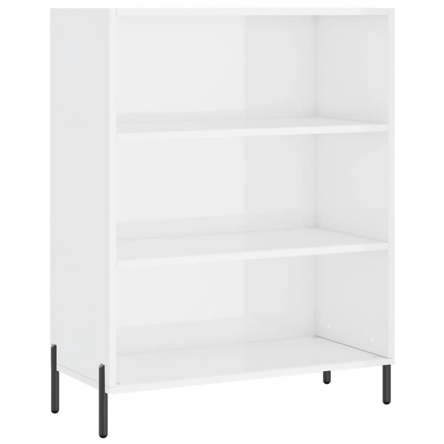 vidaXL Regalschrank Hochglanz-Weiß 69,5x32,5x90 cm Holzwerkstoff 828374 günstig online kaufen