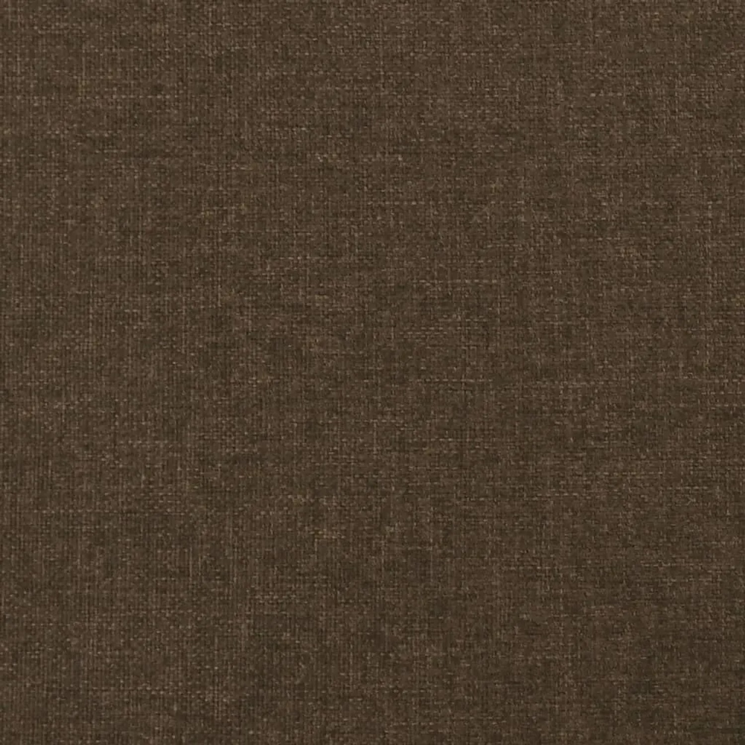 Detailaufnahme des dunkelbraunen Stoffbezugs für das vidaXL Bettgestell.