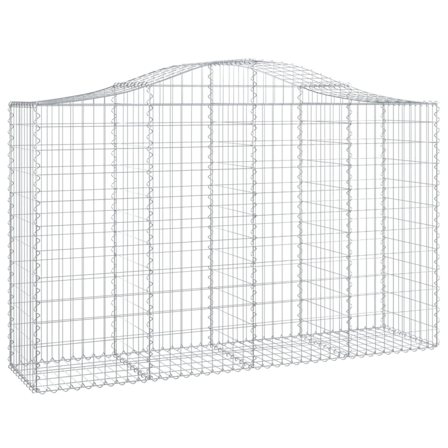 vidaXL Gabionen mit Hochbogen 12Stk 200x50x120/140cm Eisen 1562005