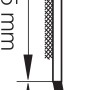 Profil der selbstklebenden Abdeckleiste, 25mm breit, mit Dichtlippe, für Fenster-Zubehör.