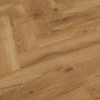 Classen Ville Laminat Carrito Oak im Fischgrätmuster, Detailansicht der Holzstruktur.