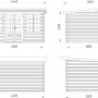 Skizze Palmako Lisa Holz-Gartenhaus: Maße und Ansichten des Pultdach-Gartenhauses.