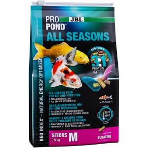 JBL ProPond All Seasons M, 500g Teichfutter für Koi und Teichfische.