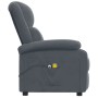 vidaXL Massagesessel Elektrisch Dunkelgrau Samt 3098405_5