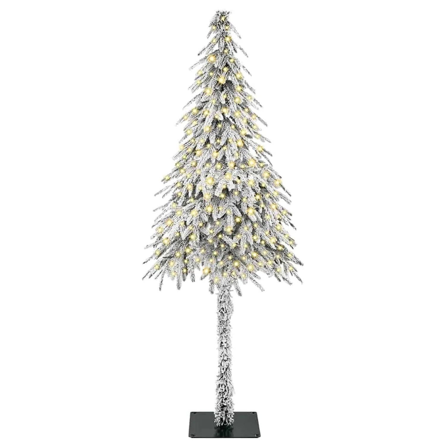 vidaXL Weihnachtsbaum mit 300 LEDs Weiß 210 cm PE und Stahl 3396238