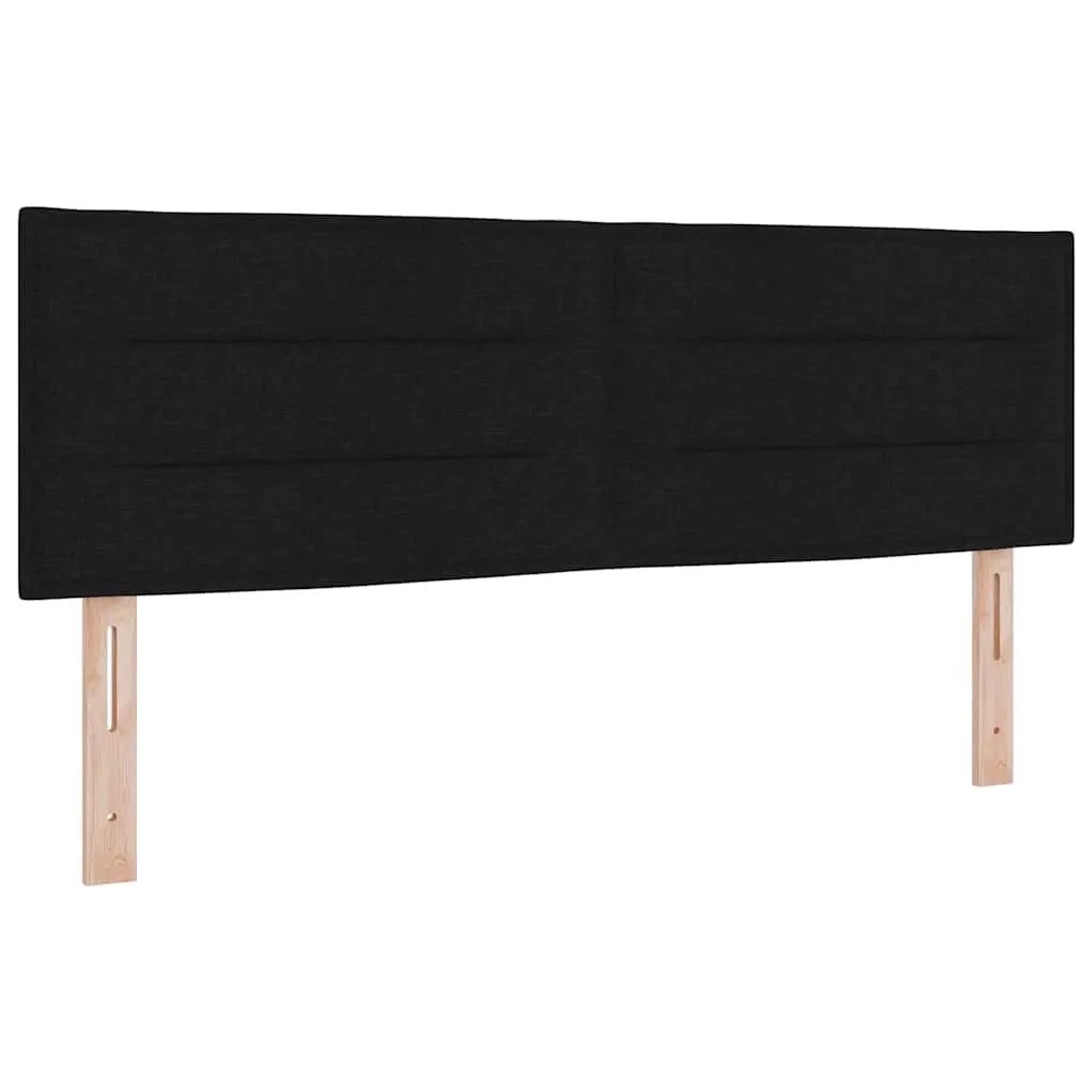 vidaXL Kopfteil mit Kopfteil Schwarz 144 cm Kunstleder 42007015