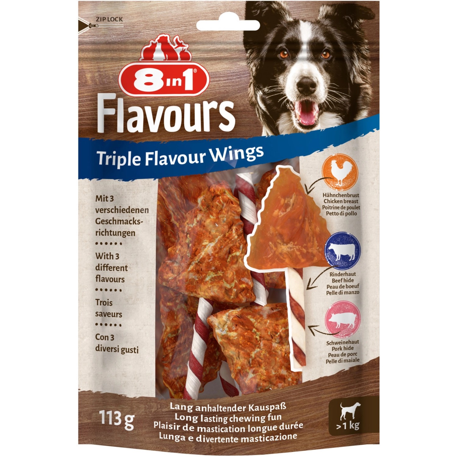 8in1 Triple Flavour Wings 6 Stück