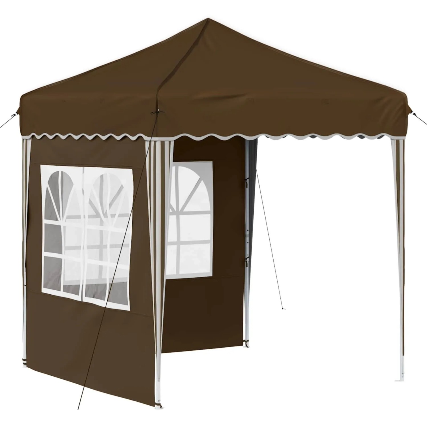 vidaXL Pop-up Partyzelt Braun 195 x 195 x 245 cm Oxford-Stoff 42019731