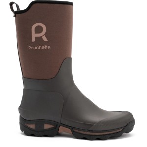 Cleangard Garten-Halbstiefel, braun, aus wasserdichtem Neopren mit selbstreinigender, rutschfester Sohle.
