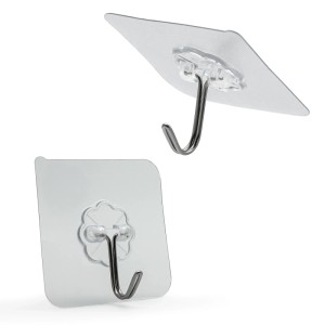 BigDean 30 Stück Klebehaken Extra Stark Selbstklebend Wandhaken 180 Grad Drehbar Haken Ohne Bohren Bis 10 kg
