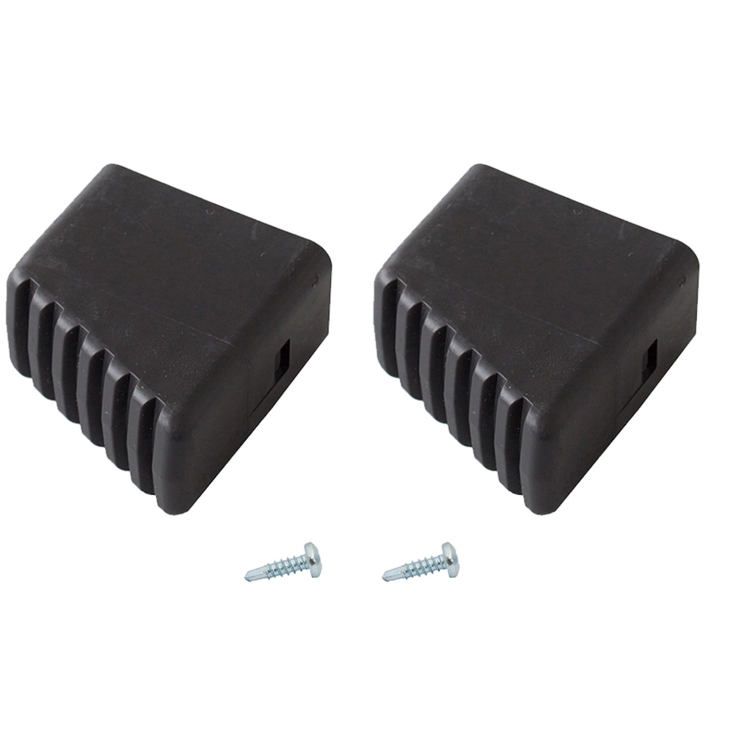 Krause Fußkappen Haushalts-Leiter Schwarz 20 mm x 40 mm