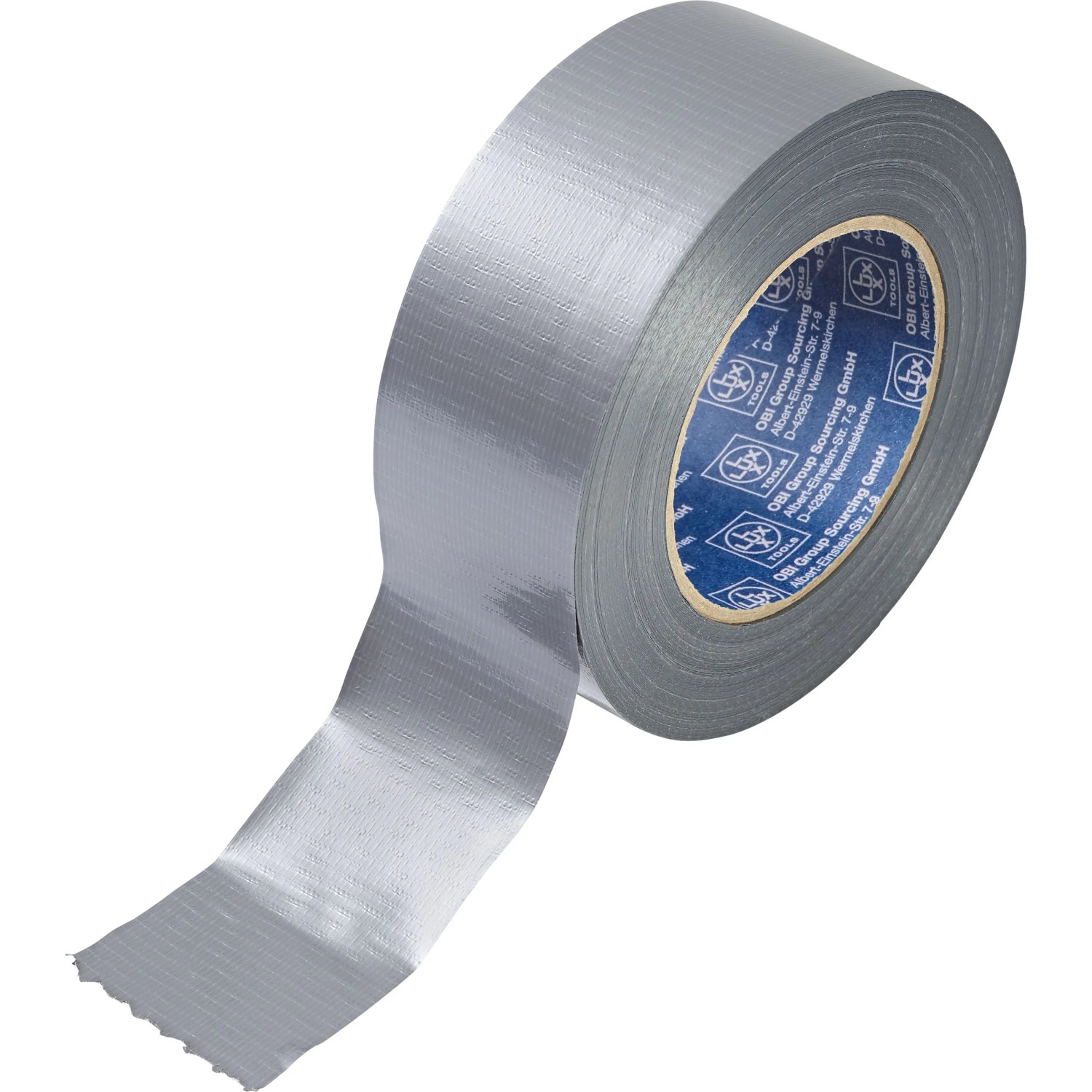 LUX-TOOLS Gewebeband 50 mm x 50 m Silber