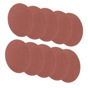 STAHLWERK Schleifscheiben, 10er Set, 150mm, K100 Körnung. Zubehör für Schleifer.