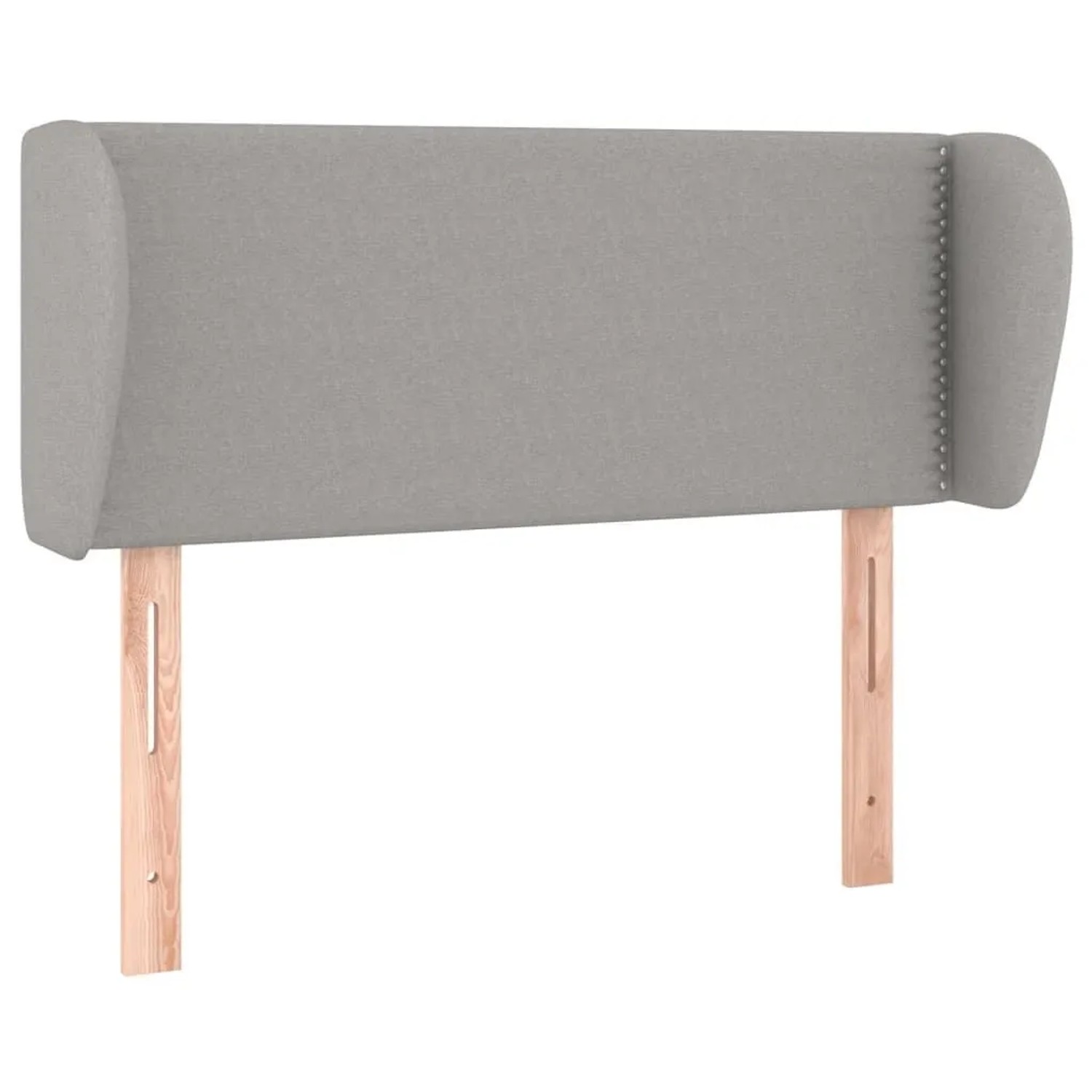 vidaXL Kopfteil mit Ohren Hellgrau 103x23x78/88 cm Stoff 3116994