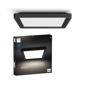 Philips Hue LED-Panel Tento White S Schwarz 29,5 cm x 29,5 cm