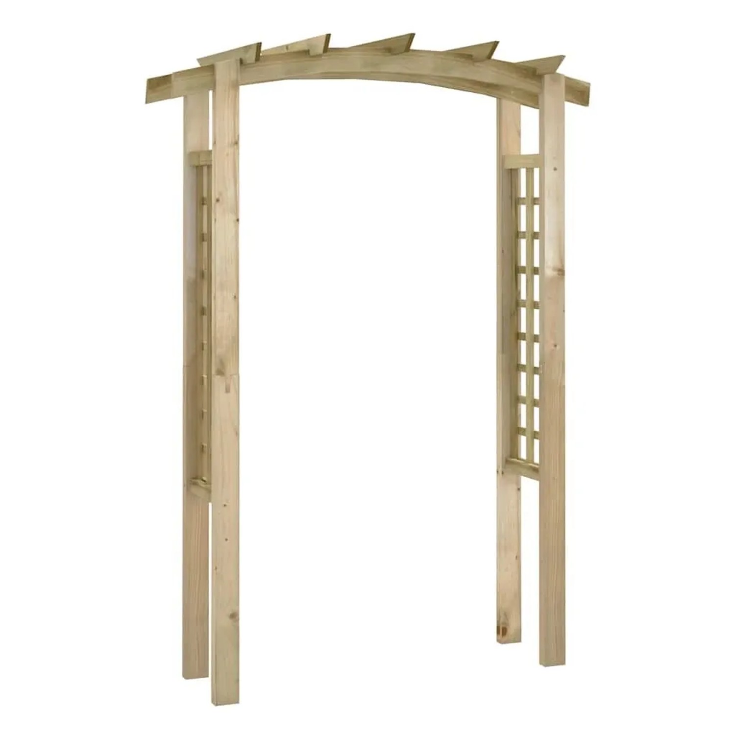 DELUKE Rosenbogen Aus Holz VERSIL 150x60x210cm Gartenbogen Torbogen Pergola Rankhilfe Für Kletterpflanzen Und Rosen Rank...
