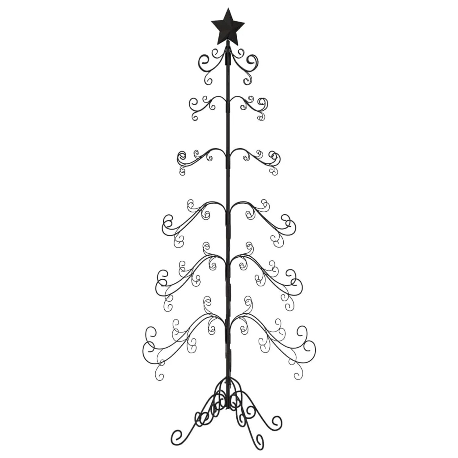 vidaXL Weihnachtsbaum Metall Schwarz 180 cm kaufen bei OBI