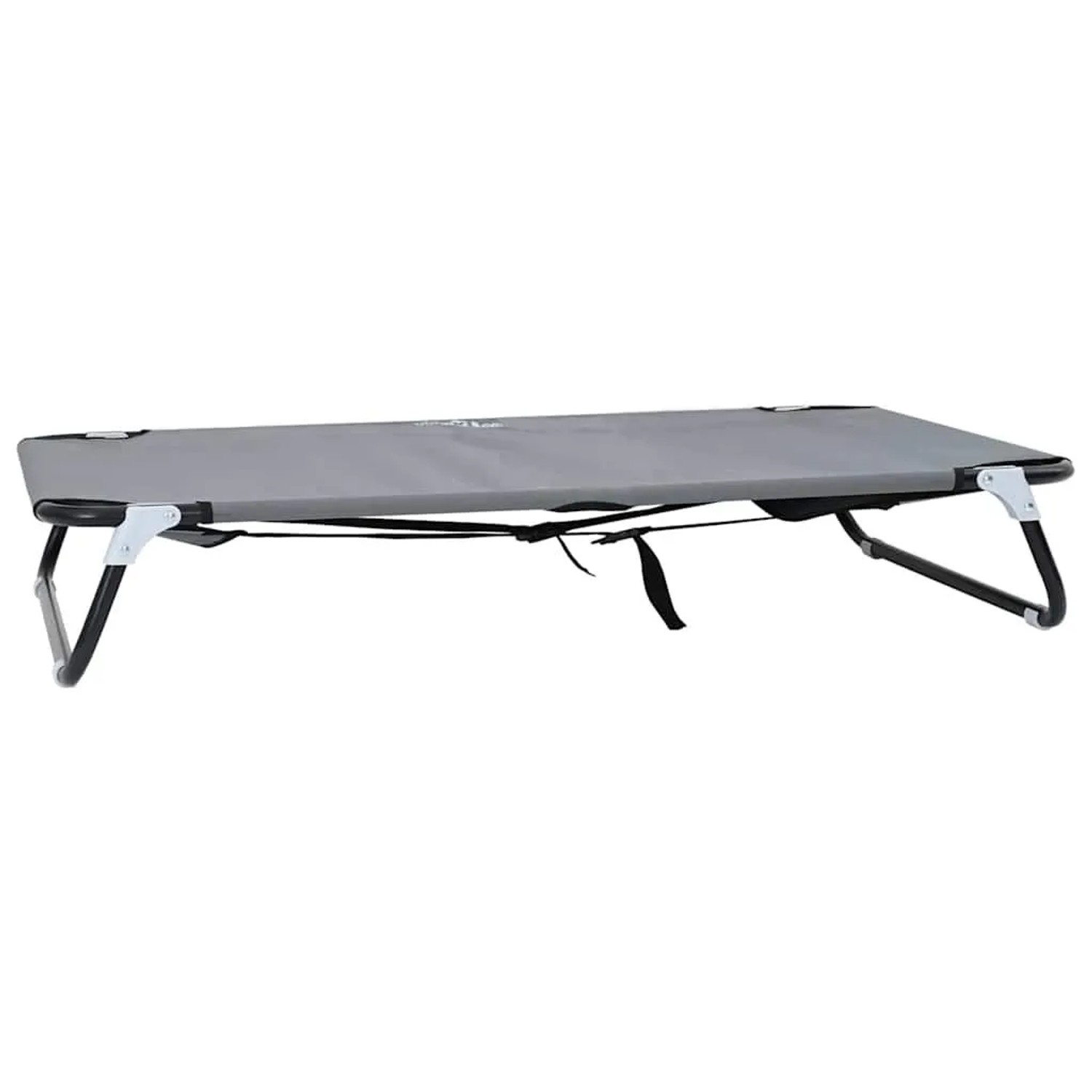 vidaXL Hundebett Hellgrau 90 x 55 x 18 cm Stahl 42008217