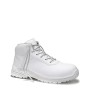 Weißer Jori Sicherheitsschnürstiefel JoClean Loop Mid ESD S3 Gr. 46 für sicheres Arbeiten.