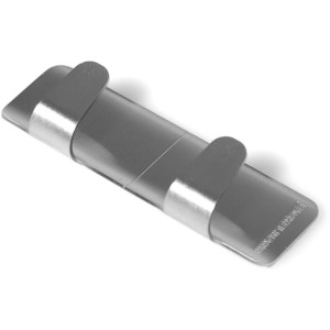 Fackelmann Klebehakenleiste aus Edelstahl, 8 cm, selbstklebend für Handtücher.