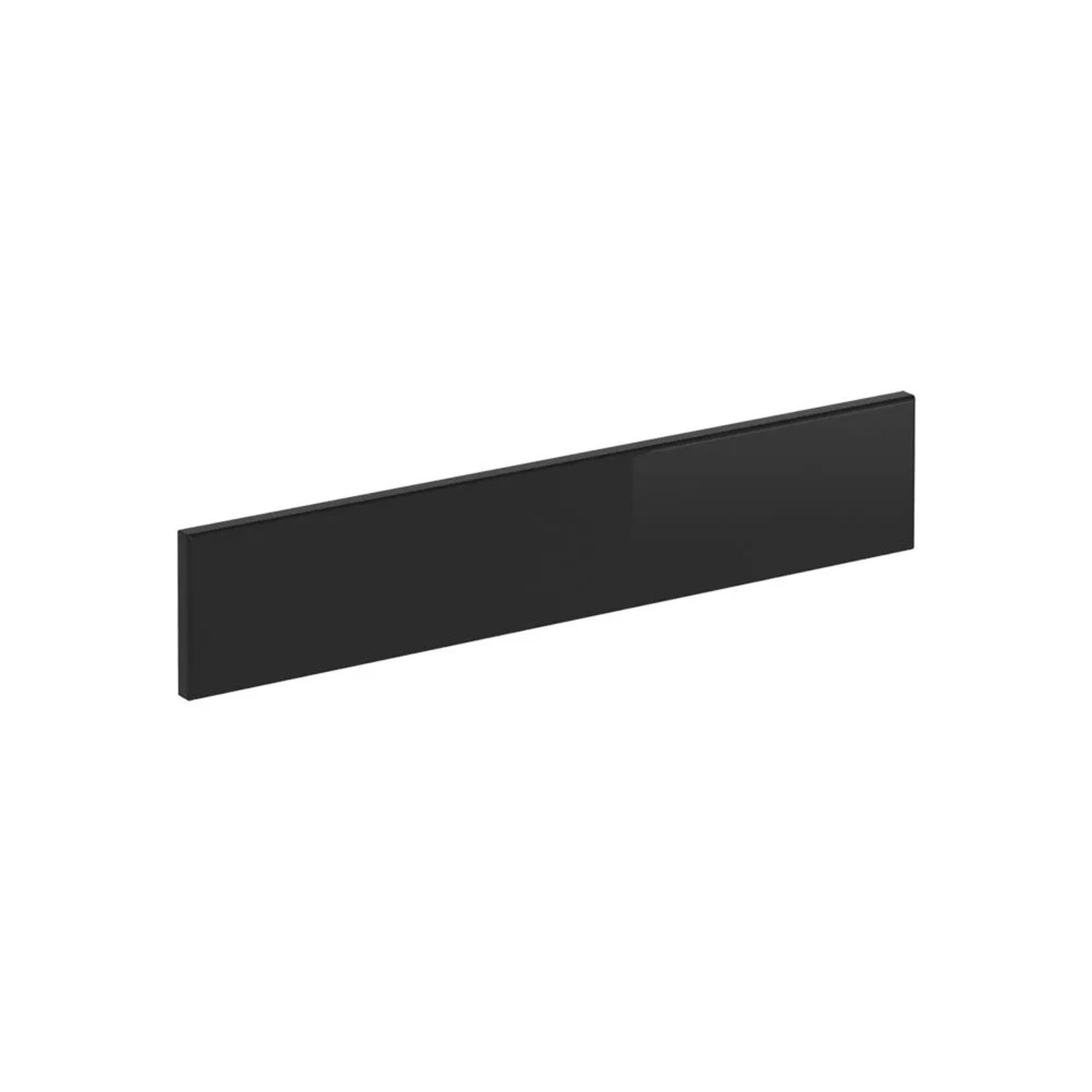 Vicco Küchenfront R-Line Schwarz Hochglanz 60 x 11 Möbelfront für den Herdumbauschrank Art Nr 40903
