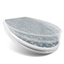 Banjado WC-Sitz mit Absenkautomatik, Motiv Royal Creme Blau, aus Duroplast, für mehr Hygiene im Bad.