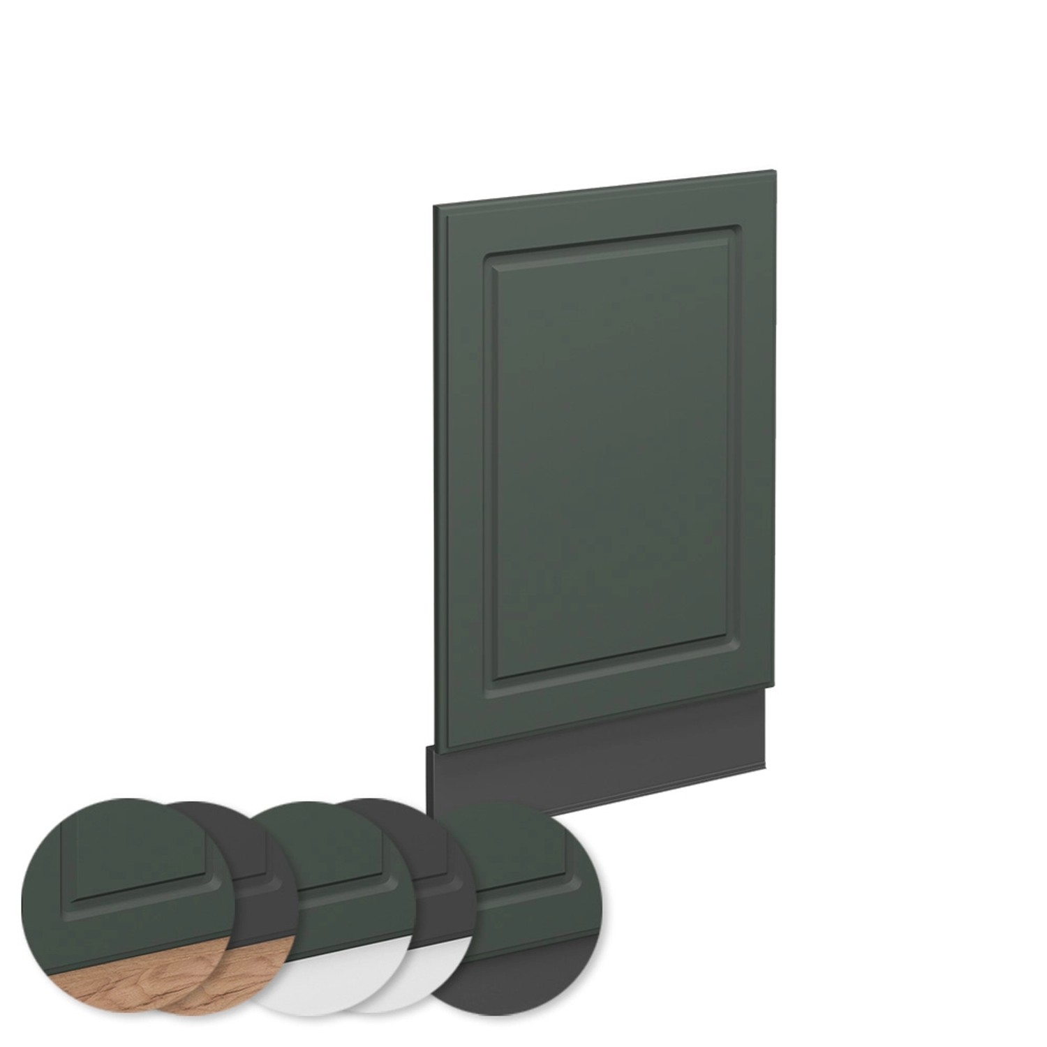 Vicco Frontblende Fame-Line Grün-Gold Landhaus/Anthrazit 45 cm AP Eiche