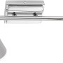 Moderne 2-flammige LED-Deckenleuchte Dalli in Chromoptik von Just Light.