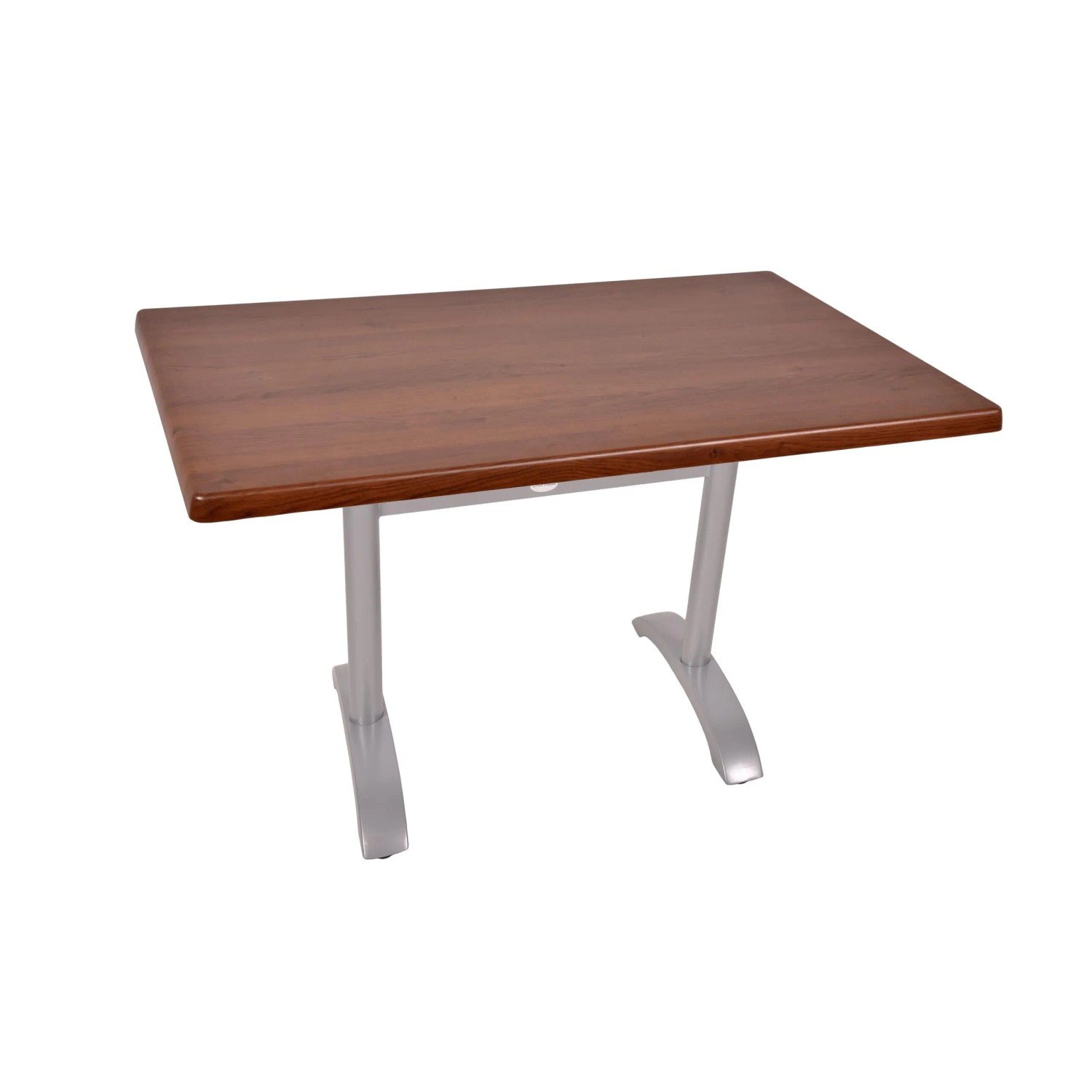 DELUKE Bistrotisch ACHE 120x80cm Rechteckig Gestell Anthrazit Dunkelbraun Holz Cafétisch Bartisch Gartentisch Outdoor-Esstisch