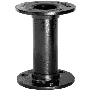 Schwarzes Wagner Möbelbein Industrial Pipe, 100 mm lang, für Möbelbau im Industrial Style.
