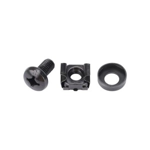 HMF 61012 Käfigmuttern für Serverschrank 12 Stück Schwarz