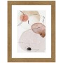 Bilderrahmen H750, 15x20 cm, Eiche-Optik, Landhausstil. Holzrahmen mit Echtglas für Fotos und Bilder.