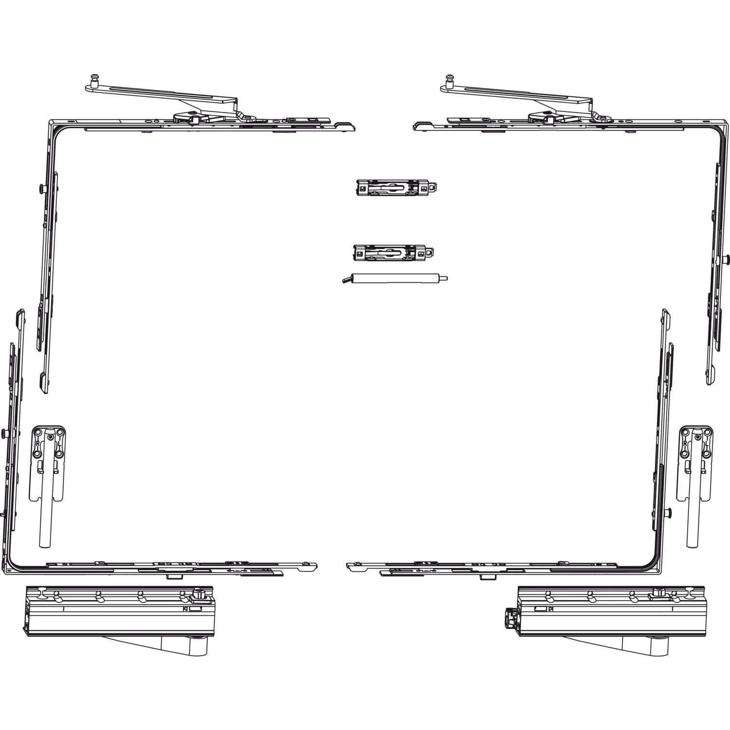 Maco Skb-Z Grundkarton Schema A 160kg Versatz 13mm Rechts Silber
