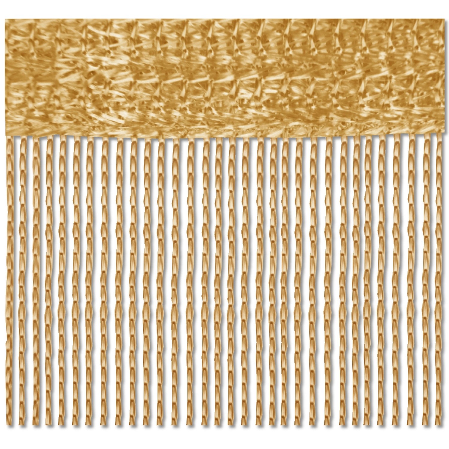 Bestlivings Fadenvorhang Fadengardine Gardine Vorhang 140 cm x 240 cm Gold günstig online kaufen