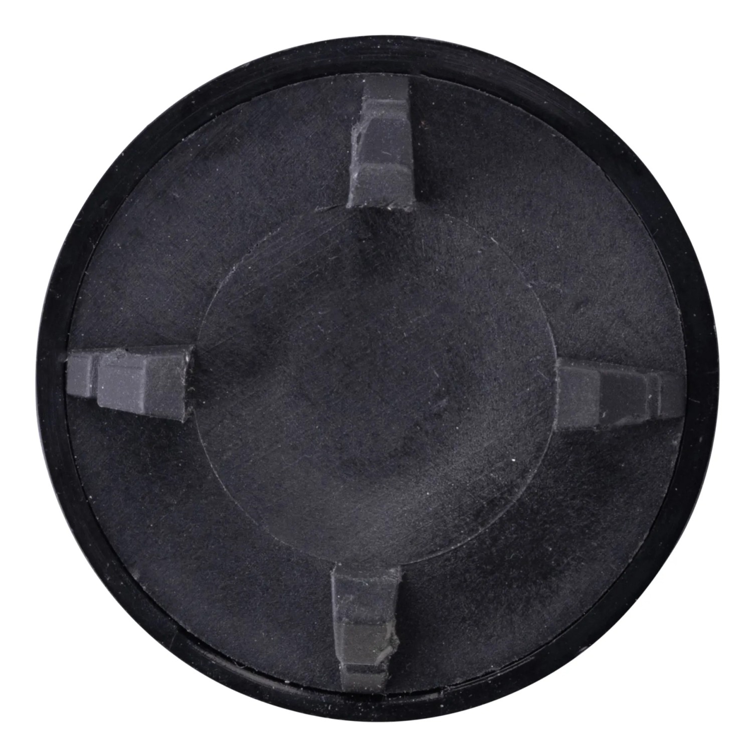 Fackelmann Waschbecken-Rosette, Ø 25mm, Schwarz, für Gussbecken im Bad.